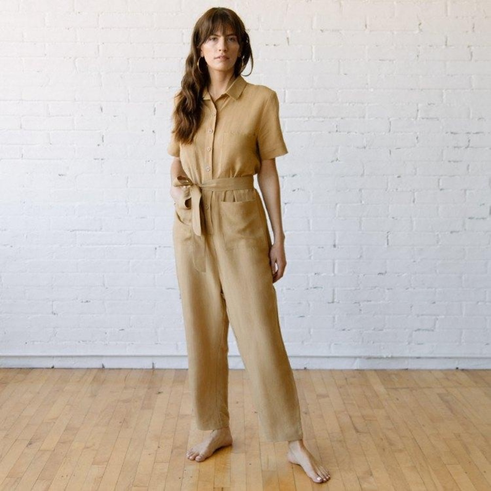 Tradlands Finn Jumpsuit, Sand, NWT